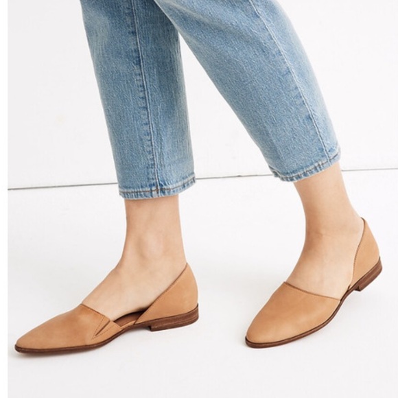 Madewell Shoes - Madewell The Marisa d'Orsay Camel Tan Casual Leather Flats Size 9.5